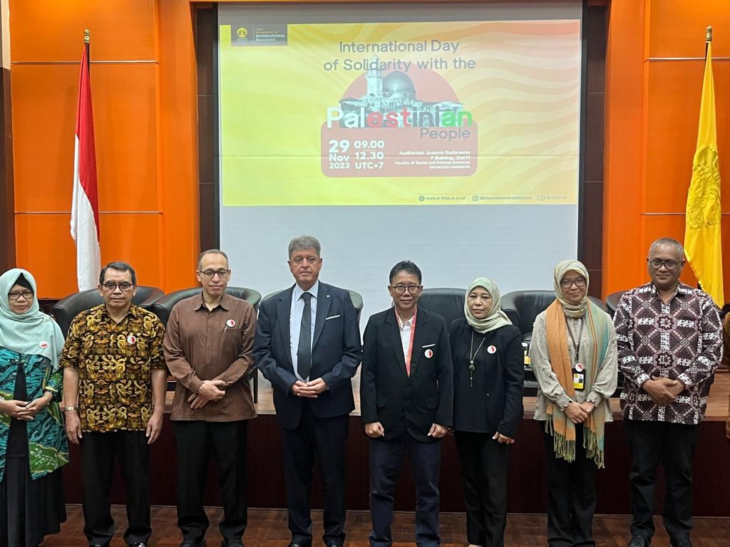 Seminar Hari Solidaritas Internasional untuk Palestina. Foto: UI