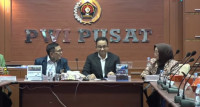 Capres Koalisi Perubahan Anies Baswedan dalam dialog bersama PWI. Foto: Medcom.id/Theofilus Ifan Sucipto.