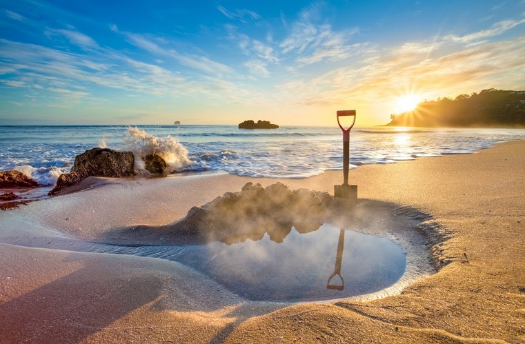 Hot Water Beach, Coromandel. Dok Ist