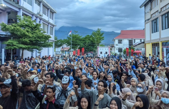 Mahasiswa di Sulteng Gelar Aksi Tolak Praktik Politik Dinasti