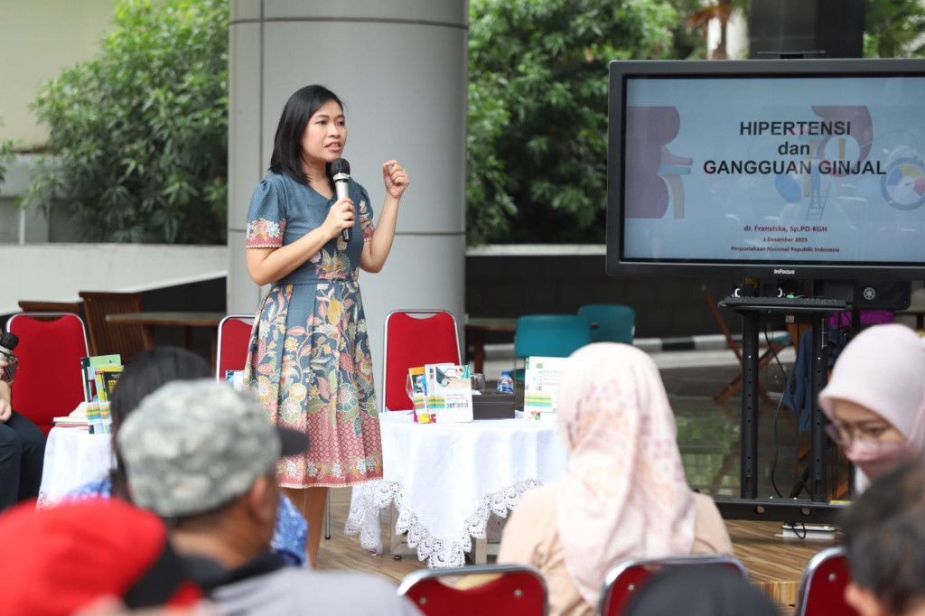 Webinar Kesehatan Hipertensi dan Stroke (Foto: dok. perpusnas)