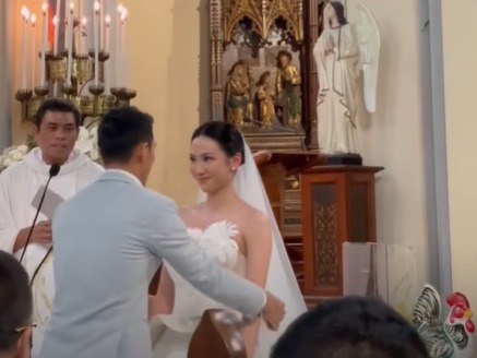 Moment pernikahan Jonahan Christie dan Shanju eks JKT48. instagram