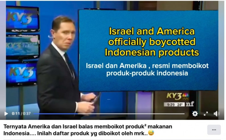 [Cek Fakta] Israel dan Amerika Boikot Produk Indonesia? Ini Faktanya