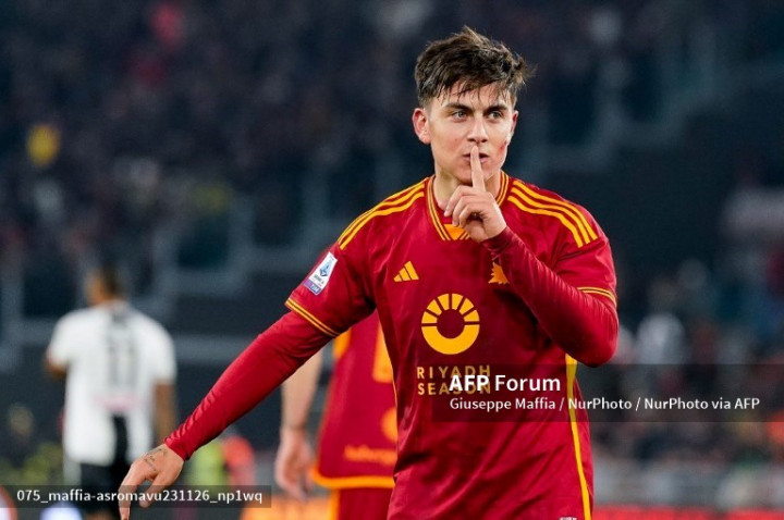 Dybala dan Kristensen Bawa Roma Kalahkan Sassuolo
