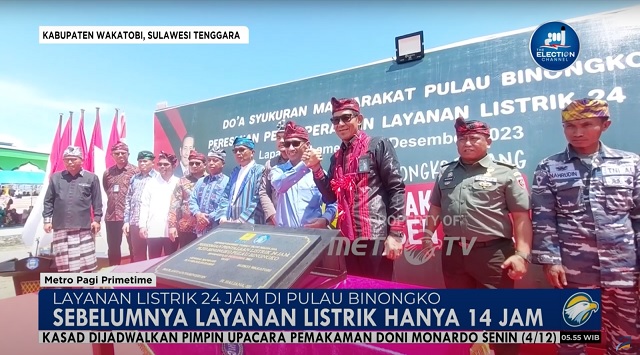 Pulau Binongko Kini Nikmati Layanan Listrik 24 Jam