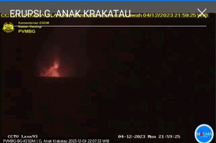 Gunung Anak Krakatau Kembali Erupsi, Tinggi Abu 1.500 Meter