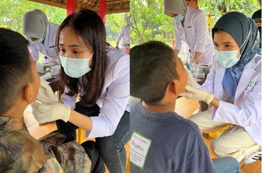 Anak-anak di SOS Childrens Village menjalani pemeriksaan gigi dan mulut untuk memastikan mereka terhindar dari risiko gangguan mulut yang dapat berpotensi menimbulkan gangguan kesehatan lain. Dok. Ist
