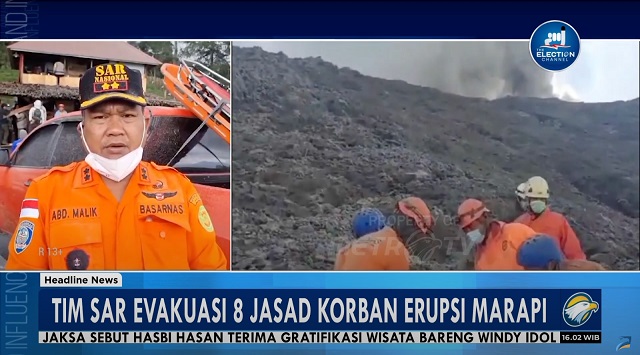 SAR Evakuasi 8 Jasad Pendaki Gunung Marapi Hari Ini