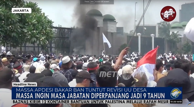 Asosiasi Pemerintah Desa Demo Desak DPR Desak Revisi UU Desa