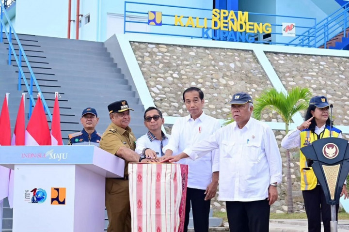 Jokowi Resmikan SPAM Kali Dendeng di Kota Kupang