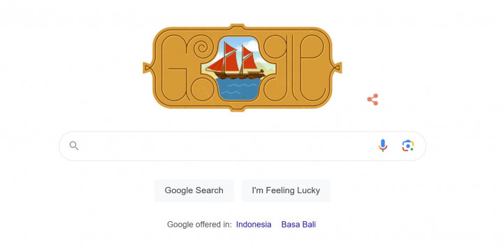 Kapal di Google Doodle Hari Ini Ternyata Kapal Pinisi, Ada Perayaan Apa?