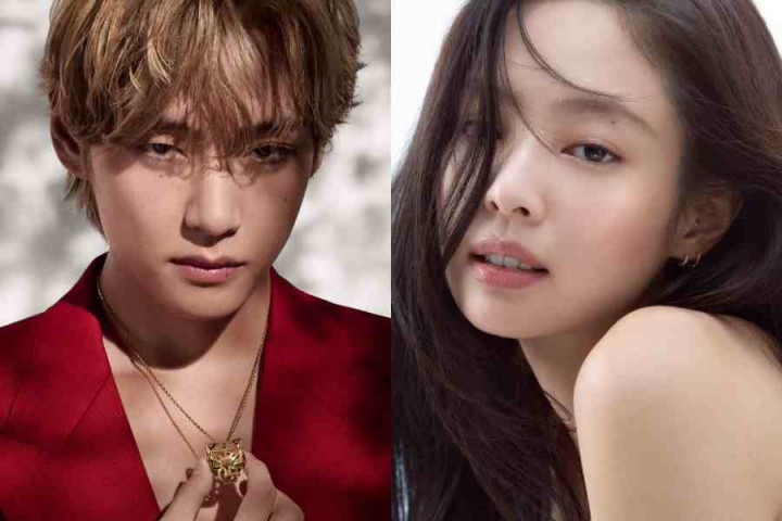 V BTS dan Jennie BLACKPINK Dirumorkan Putus, Kapan Pacarannya?