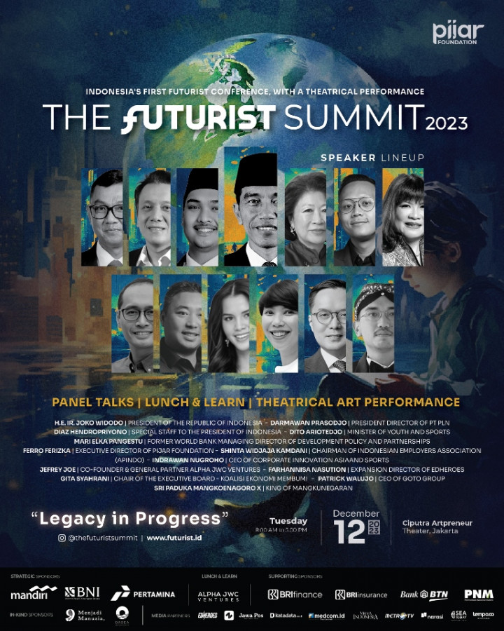 Katalisasi Visi Indonesia 2045, Pijar Foundation Kumpulkan Ribuan Pemain Strategis se-Indonesia dalam 'The Futurist Summit 2023'