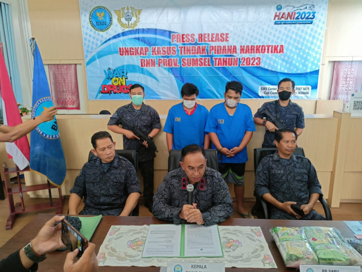 BNN Sumsel Gagalkan Peredaran 5 Kg Sabu