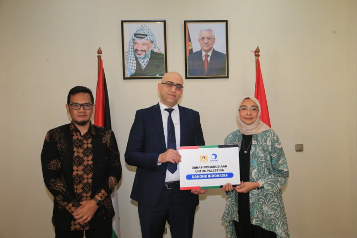 Danone Indonesia Serahkan Bantuan Kemanusiaan ke Palestina