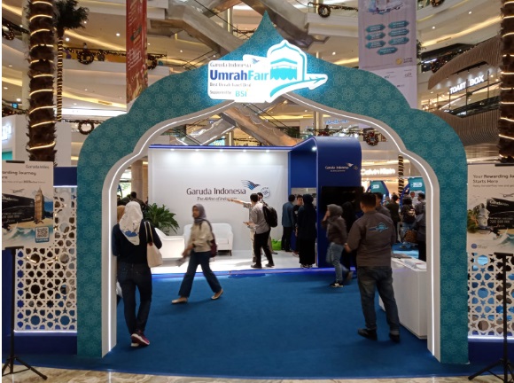 Garuda Indonesia berkolaborasi dengan Bank Syariah Indonesia untuk menggelar pameran pertama GUTF 2023. Dok. Ist