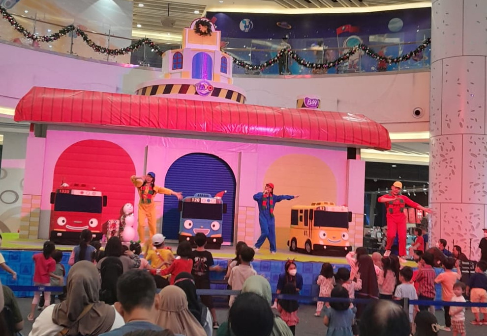 Tayo Little Bus Meriahkan Natal dan Tahun Baru di Baywalk Mall (Foto: instagram)