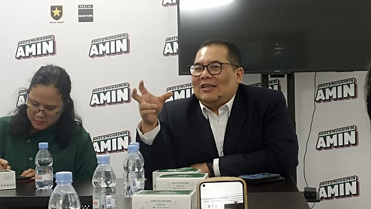 Juru bicara tim nasional pemenangan Anies Baswedan-Muhaimin Iskandar (Timnas AMIN), Indra Charismiadji. Medcom.id/Ilham Pratama Putra