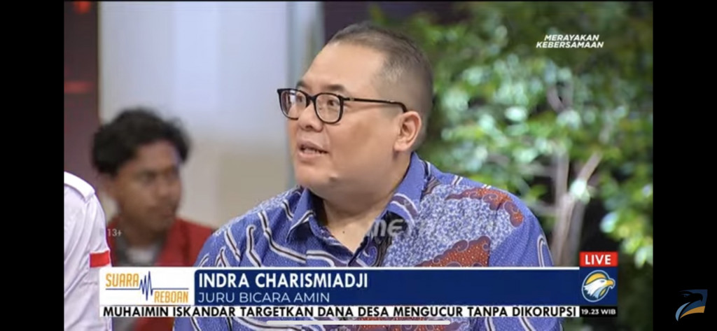 Juru bicara tim nasional pemenangan Anies Baswedan-Muhaimin Iskandar (Timnas AMIN), Indra Charismiadji. DOK Metro TV