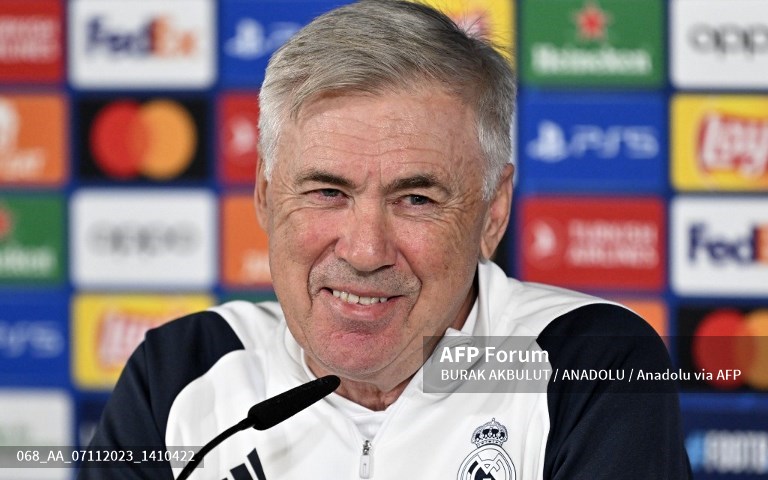Pelatih Real Madrid, Carlo Ancelotti (AFP/Burak Akbulut)