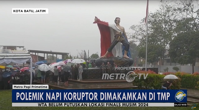 ?Sebagian masyarakat mempertanyakan status Eddy yang sebagai terpidana korupsi namun tetap dimakamkan di Taman Makam Pahlawan. Metro TV