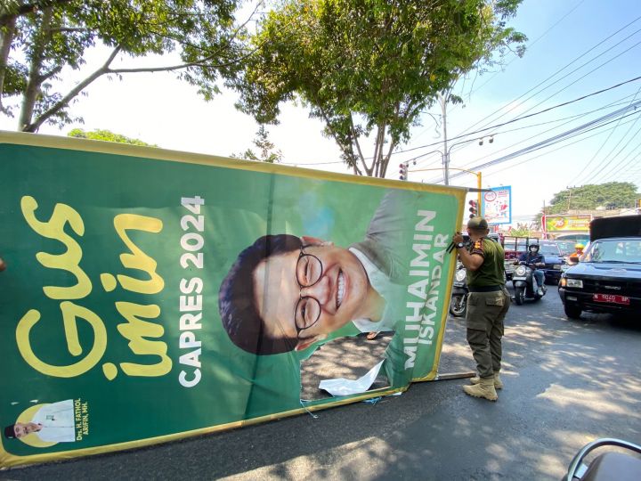 Alat Peraga Capres 2024. Foto: Medcom.id. 