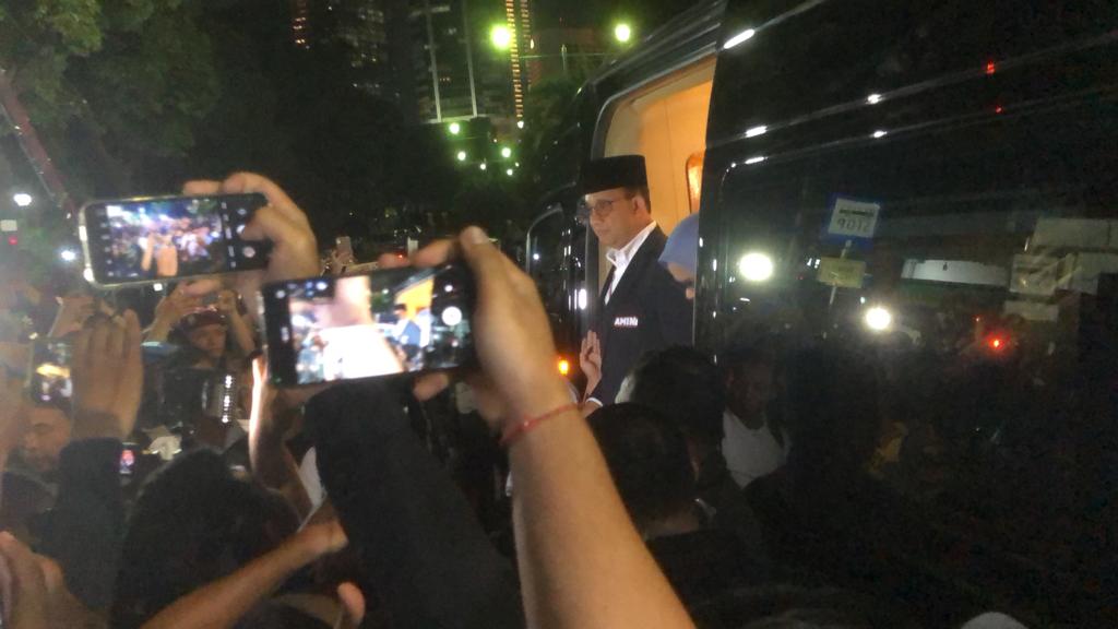 Anies Baswedan-Muhaimin Iskandar Tiba di KPU