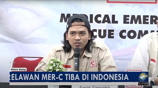 Alasan Relawan MER-C Indonesia di Gaza Pulang ke Tanah Air