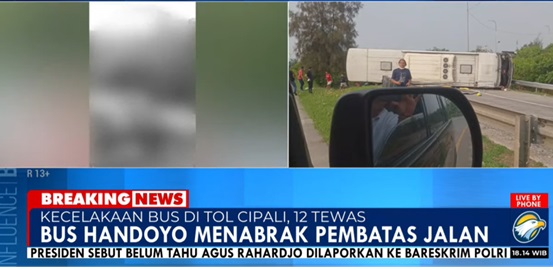 Polisi Periksa Urine Sopir Bus Handoyo yang Kecelakaan di Tol Cipali