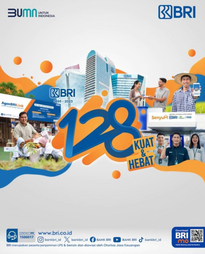 HUT ke-128 BRI, Nasabah Bisa Nikmati Promo Meriah di Berbagai <i>Merchant</i>