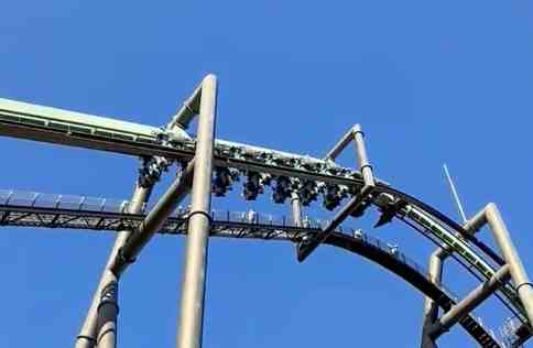 Roller Coaster Mendadak Macet, Puluhan Pengunjung Tergantung Terbalik di Ketinggian 30 Meter