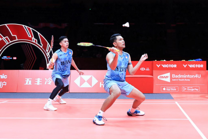 Perjalanan Fajar/Rian Terhenti di Semifinal BWF WTF 2023