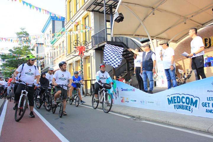 Medcom.id Gelar Fun Bike di Broadway Alam Sutera