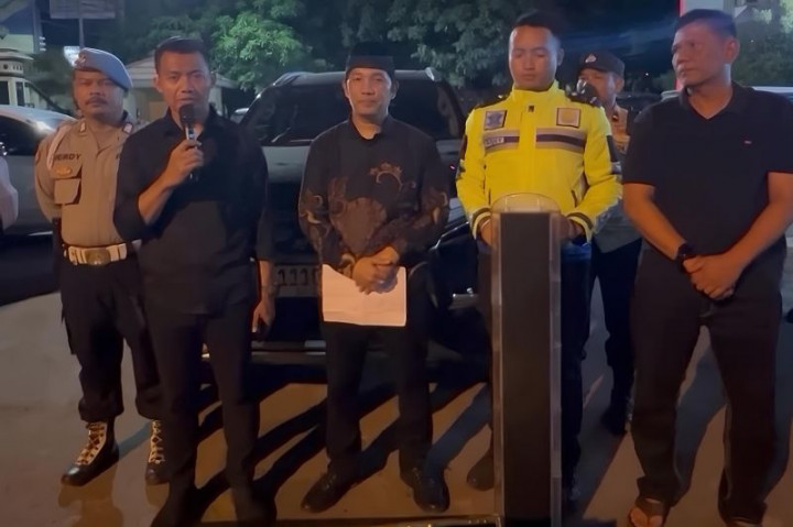 Polisi Tilang Kendaraan Kampanye Pakai Pelat Dinas Polri di Tangerang