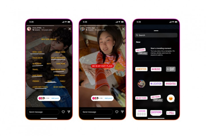 Instagram Mulai Gulirkan Template Story Terkustomisasi