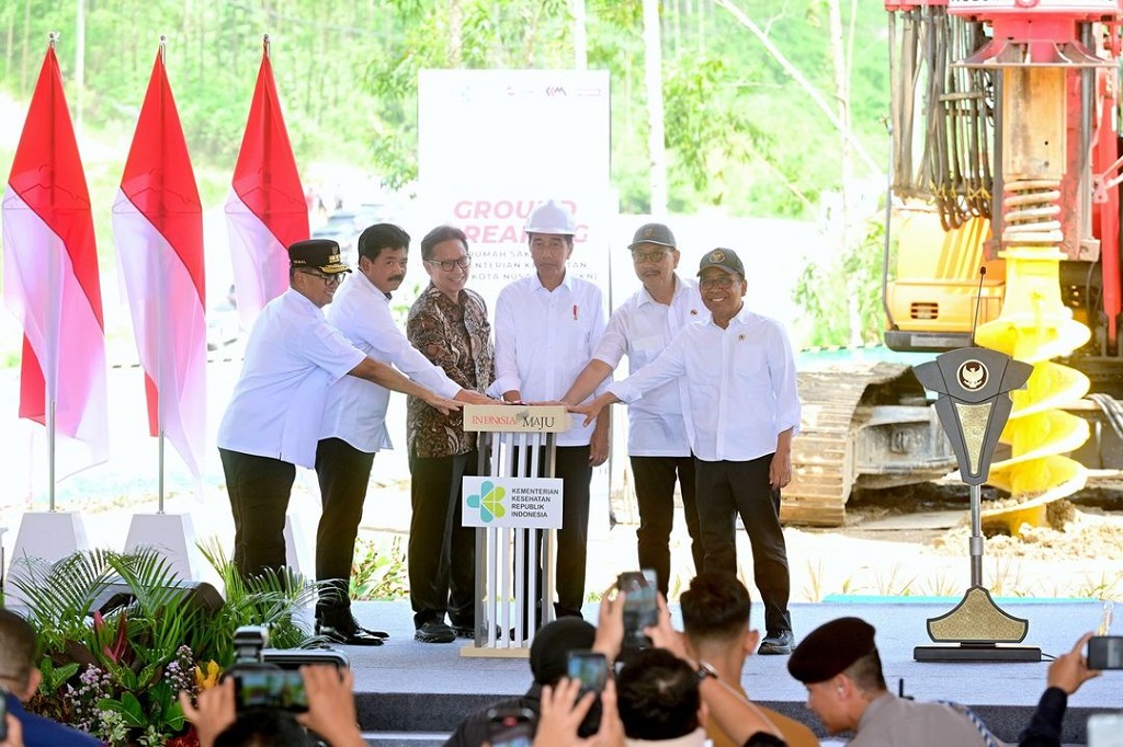 Jokowi Groundbreaking RSUP Pertama di IKN