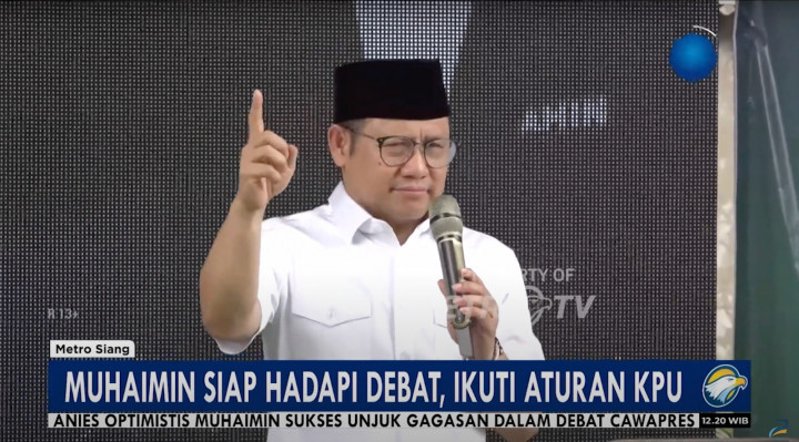 Gus Imin Pede Beraksi pada Debat Perdana Cawapres