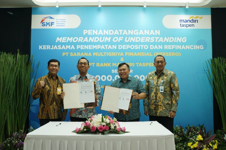 SMF-Bank Mandiri Taspen Salurkan Kredit Perumahan Rp1 Triliun