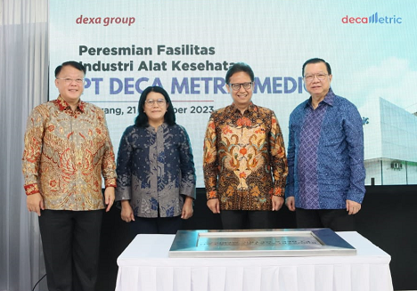 Acara peresmian fasilitas industri alat kesehatan PT Deca Metric Medica. (Foto: Dok. Istimewa)