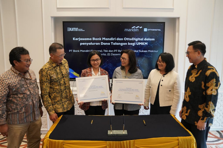 Bank Mandiri dan OttoDigital Berkolaborasi Perluas Akses Pembiayaan bagi UMKM