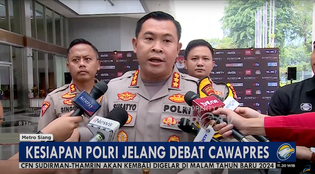 Polri Kerahkan Ribuan Personel Amankan Debat Perdana Cawapres 2024