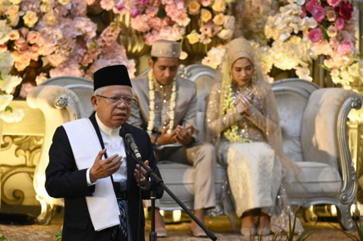 Hadiri Pernikahan Anak Stafsus, Wapres Beri Nasihat untuk Pengantin Lama dan Baru