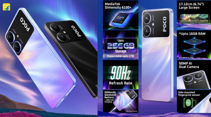 Poco M6 Diperkenalkan di Global, Bawa Chipset MediaTek Dimensity 6100+