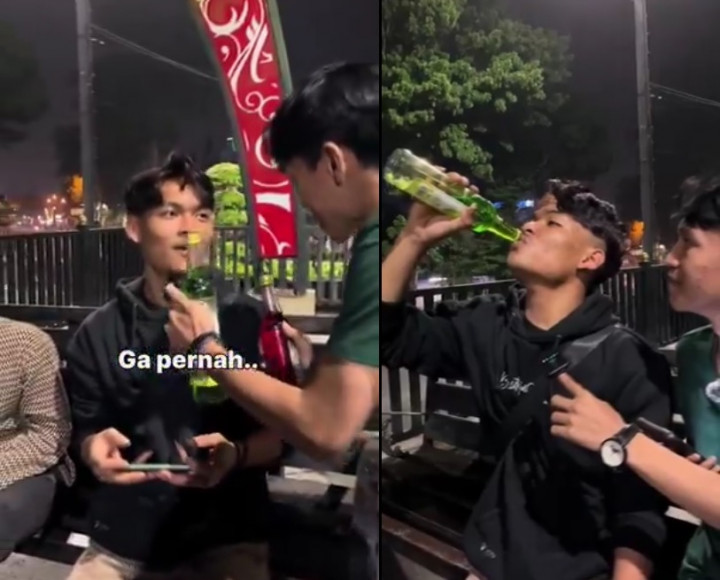 Viral <i>Challenge</i> Minum Dua Botol Sirup Dapat 2 Juta, Auto Dihujat Netizen: Otw Diabates