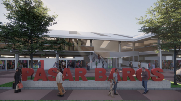 Diguyur Rp29,8 Miliar, Begini Desain Pasar Baros di Banten