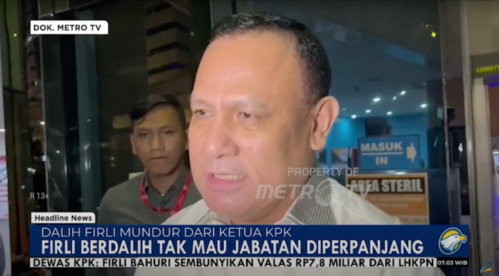 Firli Bahuri Berdalih Pengunduran Dirinya Ditolak Akibat Salah Istilah