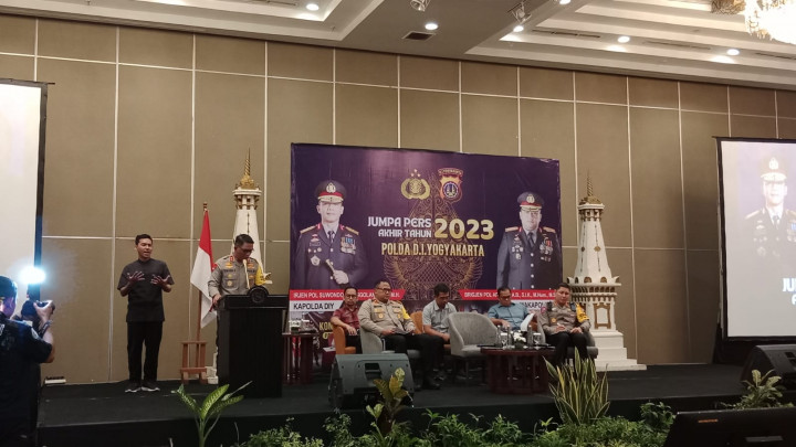 Polda DIY Catat Peristiwa Mutilasi dan Polisi Tembak Warga jadi Kasus Terbesar selama 2023