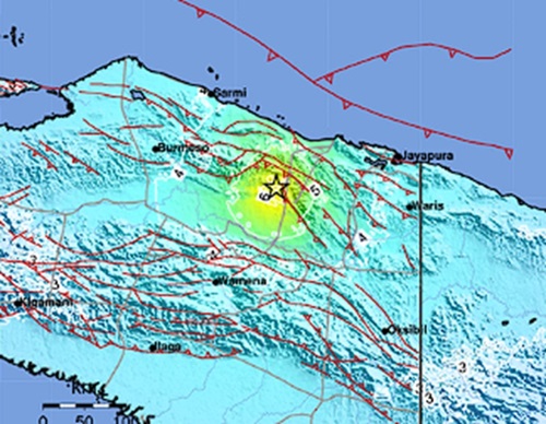Papua Diguncang Gempa Minggu Dini Hari, BMKG: Dipicu Sesar Anjak Mamberamo