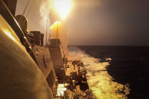 AS Halau 2 Rudal Houthi di Laut Merah yang Sasar Kapal Komersial