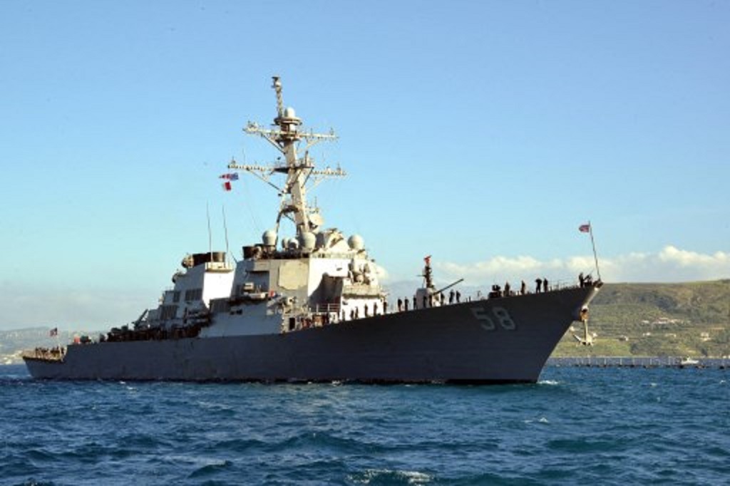 Kapal perang AS, USS Laboon. (US NAVY / AFP)